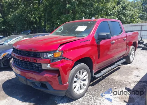 2021 Chevrolet Silverado 1500 2Wd Short Bed Custom из США, поврежденный, VIN 3GCPWBEH9MG163643